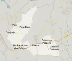 Carte de la paroisse et ses localités