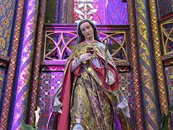 Statue du Sacré-Cœur de Marie (XIXe&nbsp;siècle).