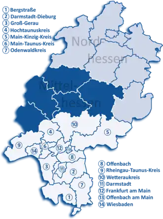 District de Darmstadt.