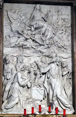 Pietro Bernini, Assomption de la Vierge, baptistère de Sainte-Marie-Majeure.