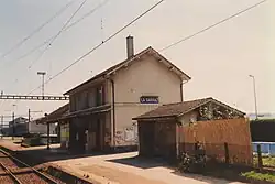 La gare de La Sarraz en 1997.