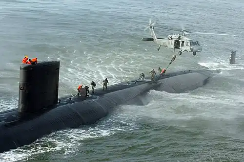 SEAL sur le sous-marin USS&nbsp;Toledo&nbsp;(SSN-769).