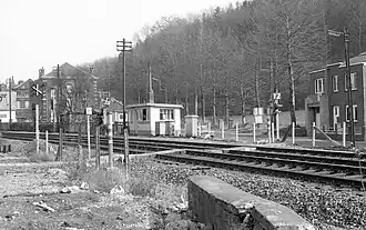 Le block 9 et le PN piétons ayant remplacé le PN 22 le 17 mars 1978.