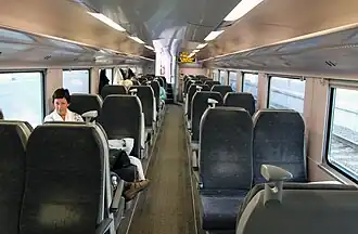 Étage inférieur d’une voiture de première classe.