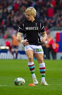 Description de l'image ST vs Harlequins - Warm-up Harlequins-7.jpg.