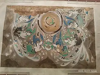 Peinture murale préservée.