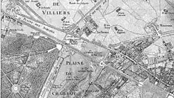 Plaine des sablons et réserves de chasse en 1744