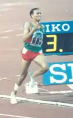 Saïd Aouita, athlète, ancien détenteur des records du monde du 1&nbsp;500&nbsp;m, 2&nbsp;000&nbsp;m, 3&nbsp;000&nbsp;m et 5&nbsp;000&nbsp;m.
