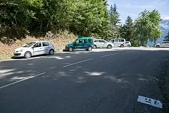 La D 207 au col du Grand Cucheron.