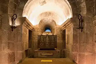 La confession des reliques de saint Benoît à l'abbaye de Saint-Benoît-sur-Loire