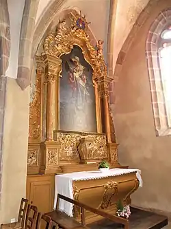 Le retable du XVIIIe&nbsp;siècle.