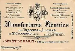 Photo d'une carte de visite d'entreprise.