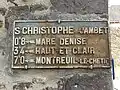 Plaque de cocher.