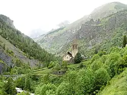 Le site de l'église Saint-Dalmas.