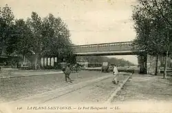 Le pont Hainguerlot à Saint Denis.