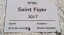 Plaque d'identification Saint-Fiakr