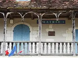 Galerie d'étage de l'ancien presbytère.