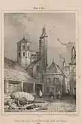 Dessin dans voyage pittoresque en Bourgogne ou Description historique et vues des monuments antiques, modernes et du Moyen Âge....  impr. Vve Jobard, 1833-1835 (Grenoble).