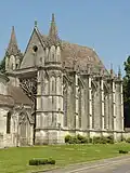 Sainte-chapelle, vue depuis le sud-ouest.