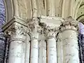 Bas-côté sud, 3e travée, chapiteaux au nord-est.
