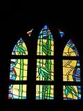 Vitraux montrant des bambous.