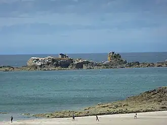 Vue de l'ilot depuis la pointe du Chevet