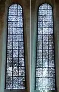 Vitraux au nord du chœur.