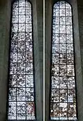 Vitraux au sud du chœur.