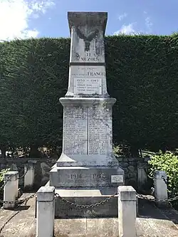 Le monument aux morts.