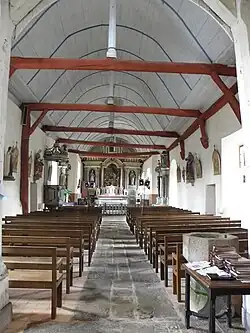 Vue intérieure de l'église.