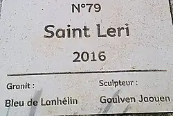 Plaque d'identification Saint-Leri