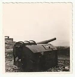 Batterie côtière allemande de défense de la baie de Saint-Malo en 1944