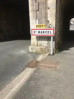 Le panneau d'entrée d'agglomération en 2017.