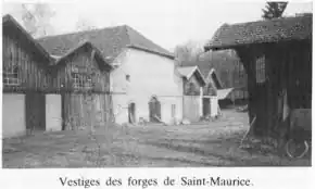 Vestiges des Forges au XXe&nbsp;siècle.