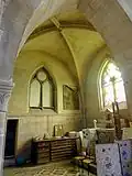 Chapelle latérale nord, vue vers le nord-est.