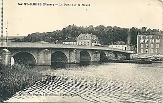 L'ancien pont au début du XXe&nbsp;siècle.
