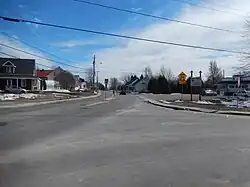 Intersection des rues Principale et des Érables à Saint-Norbert.