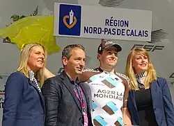 Alexis Gougeard, vainqueur de l'étape.