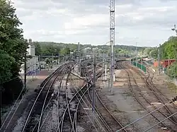 Vue d'ensemble de la gare.