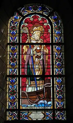 Vitrail de saint Malo, baie 5.