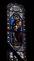 Vitrail représentant saint Marc.