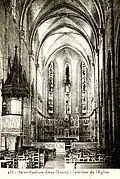 Saint-Paul-en-Jarez, intérieur de l'église.