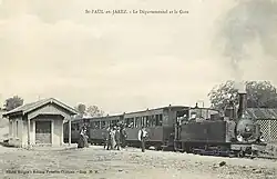 Locomotive 030t des chemins de fer départementaux de la Loire en gare de Saint Paul en Jarez