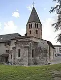Chevet trichore de Saint-Pierre-de-Clages (début XIIe&nbsp;siècle).