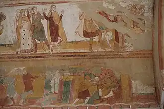 A 32 - Séparation d'Abraham et Lot (Gen.13, 8-9)A 33 - Lot emmené en prison (Gen.14, 12-14)----B 42 - Isaac bénit Jacob (Gen.27, 18-19).