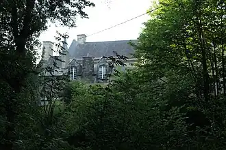 Façade nord du château de Kergras en 2021.