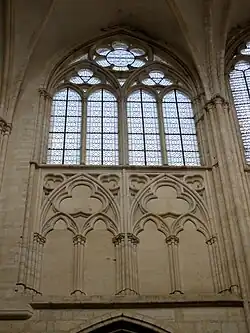 Chœur, 2e&nbsp;travée, parties hautes.