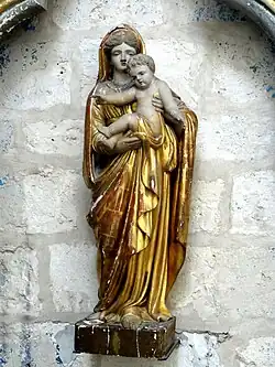 Vierge à l'Enfant dorée.
