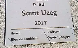 Plaque d'identification Saint-Uzeg
