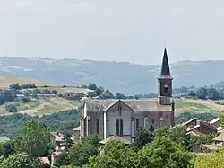 L'église de Melvieu.